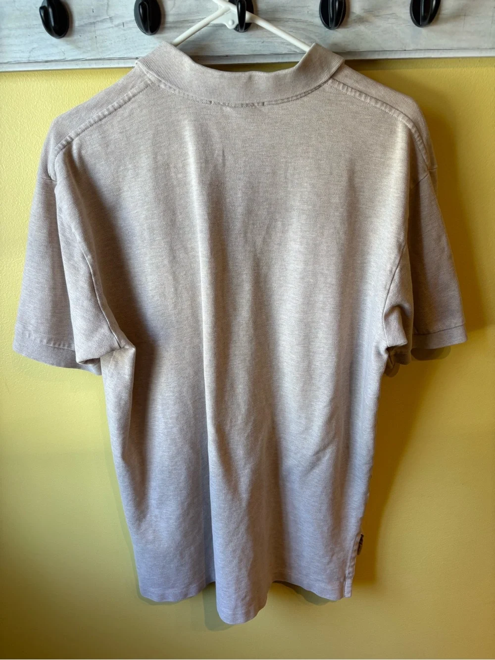 Ralph Lauren Polo Shirt - Light Beige with Green Pony